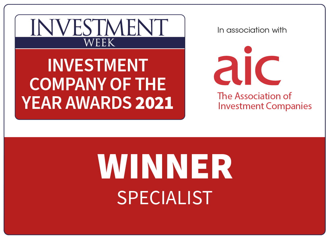 Investment Week Investment Company of the Year Award 2021 – Specialist category